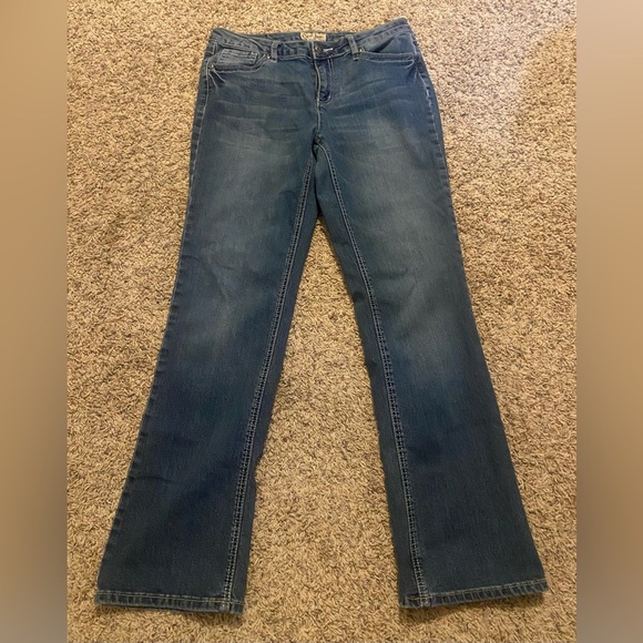 Women’s Earl Bootcut Embroidered Mid Rise Medium Wash Jeans Size 10 - Picture 1 of 6
